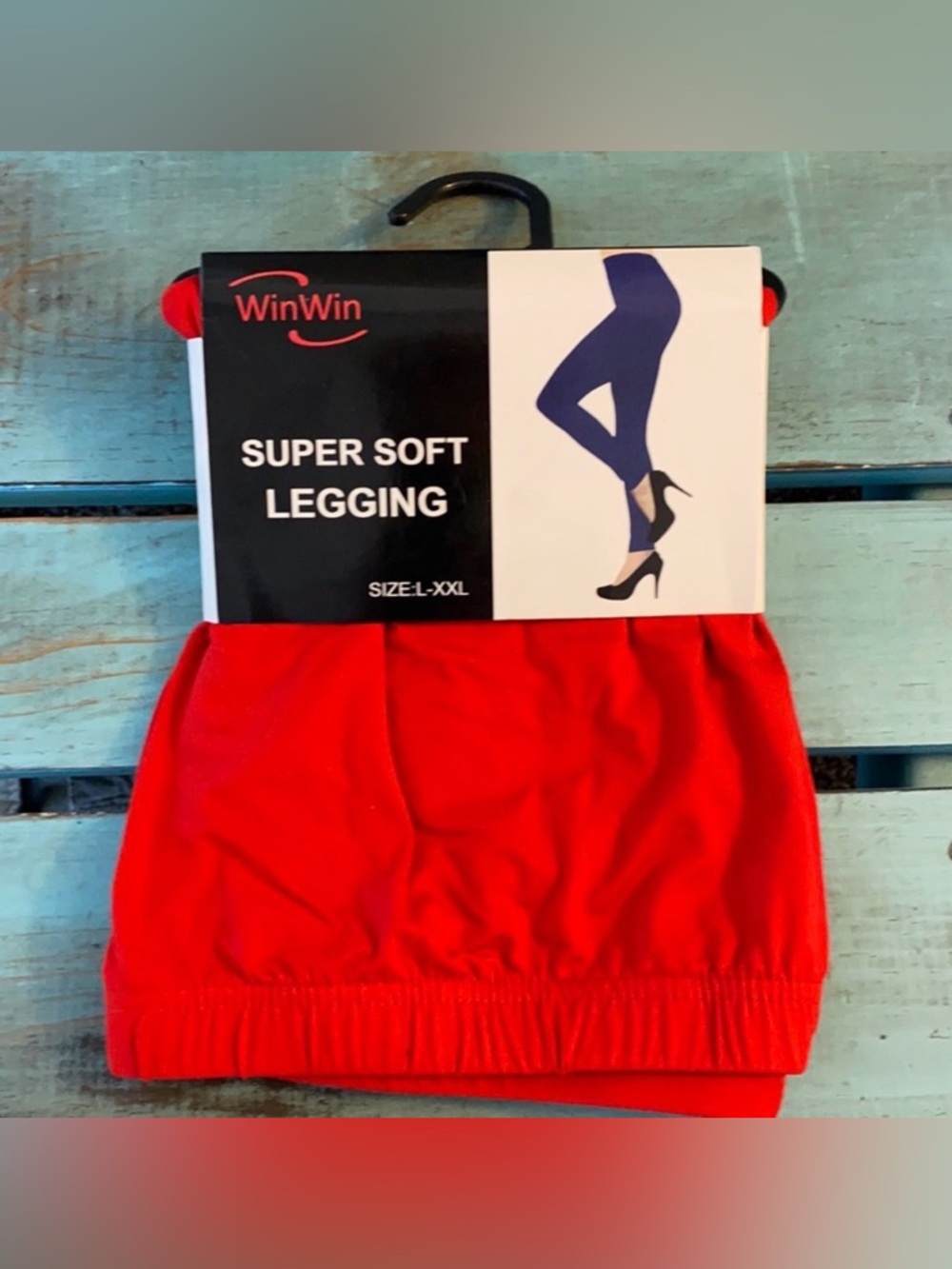 Red Supersoft Leggings Size L-XXL by WinWin New with Tag